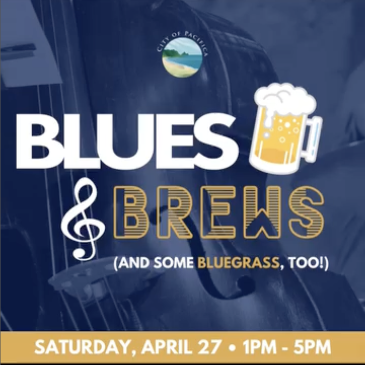 Join the City of Pacifica this Saturday for some cool blues music, refreshing cold beers, food &amp; kids activities; fun for the whole family!. It all happens 4/27 from 1pm - 5pm along Palmetto Ave., bwtwn Montecito &amp; Hilton. 
#blues #brew #beer #fesitval #Pacifica #music