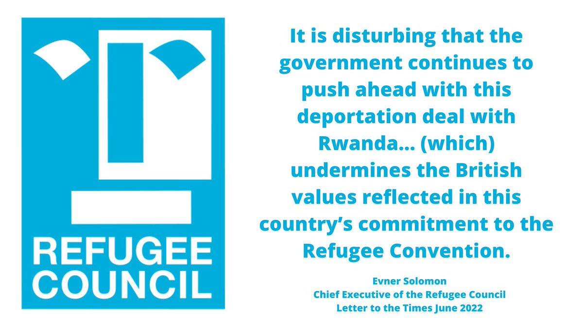 We stand by those who stand up for the rights and protection of all refugees and particularly those affected by the passing of #RwandaBill. @EnverSol @AlfDubs @Refugees @UNRefugeesUK @refugeecouncil @safepassageuk