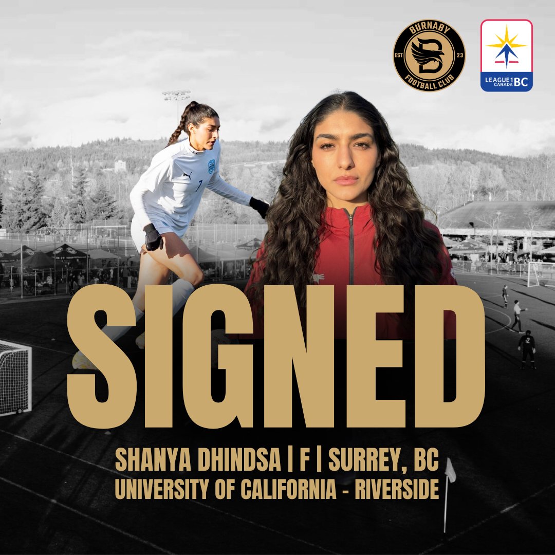 SIGNING ALERT 🚨🦅
Burnaby FC is excited to announce the signing of Forward Shanya Dhindsa from Surrey, BC.

Welcome Shanya!