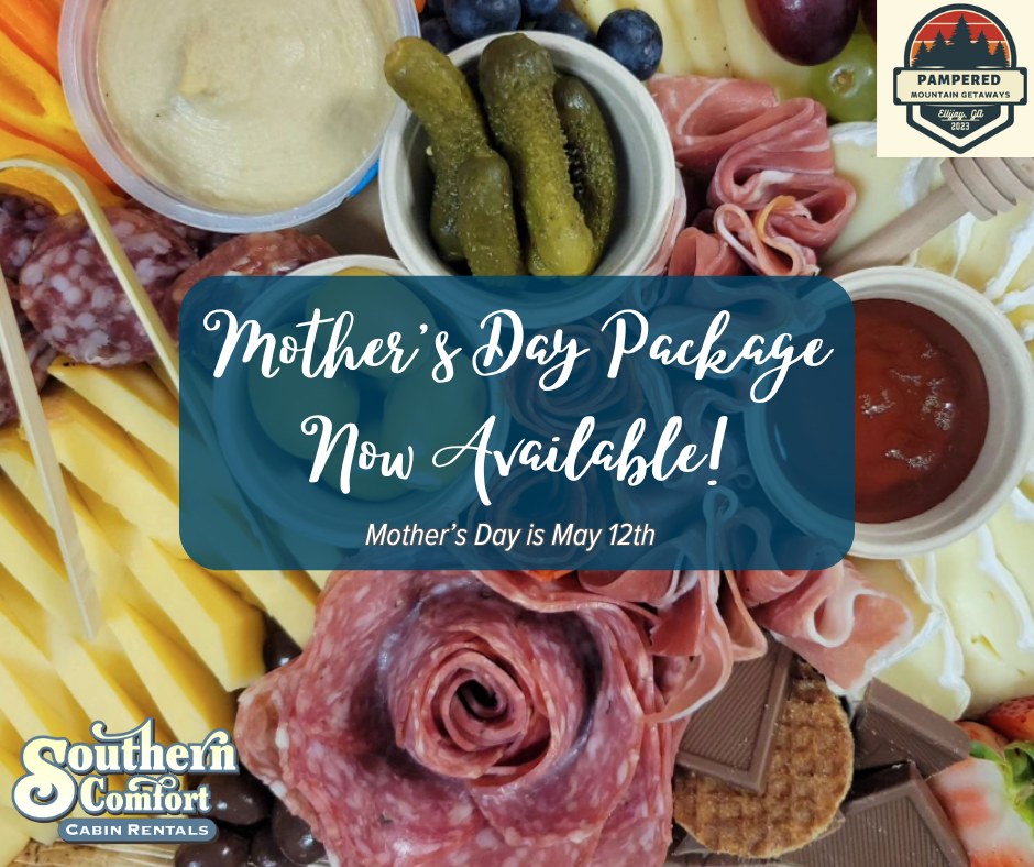 SoCoCabins's tweet photo. Celebrate Mother’s Day💐 in style with our exclusive package, featuring a vibrant spring bouquet and a gourmet charcuterie board perfect for creating cherished moments!

*Now available at checkout! https://t.co/ESkEop4BL8