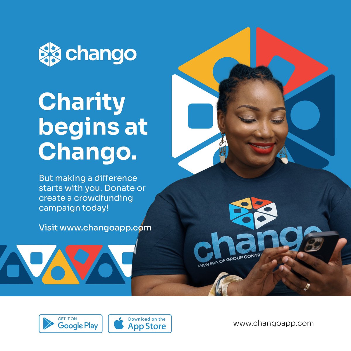 Empower your charity with Chango! Create crowdfunding campaigns or donate securely to causes you care about. Every contribution, big or small, brings positive impact. Visit changoapp.com to learn more. #Changoapp #CrowdfundingInGhana #GhanaianCrowdfundingPlatform