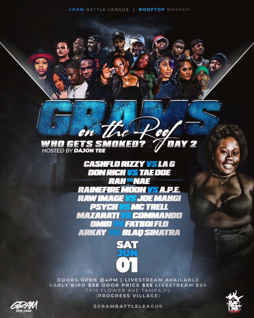 DajonTee's tweet photo. Yeeeep!!! Like I said, we headed back to Florida but thiiisss time IM YA HOST! 🩷🌹
Much to love to @RTmayhem and @GRAMBattle813 for bringing me out! We about to have a mf TIIIIME YALL! #WhoGettinSmoked #TeamGram https://t.co/gBP0jfrNrK