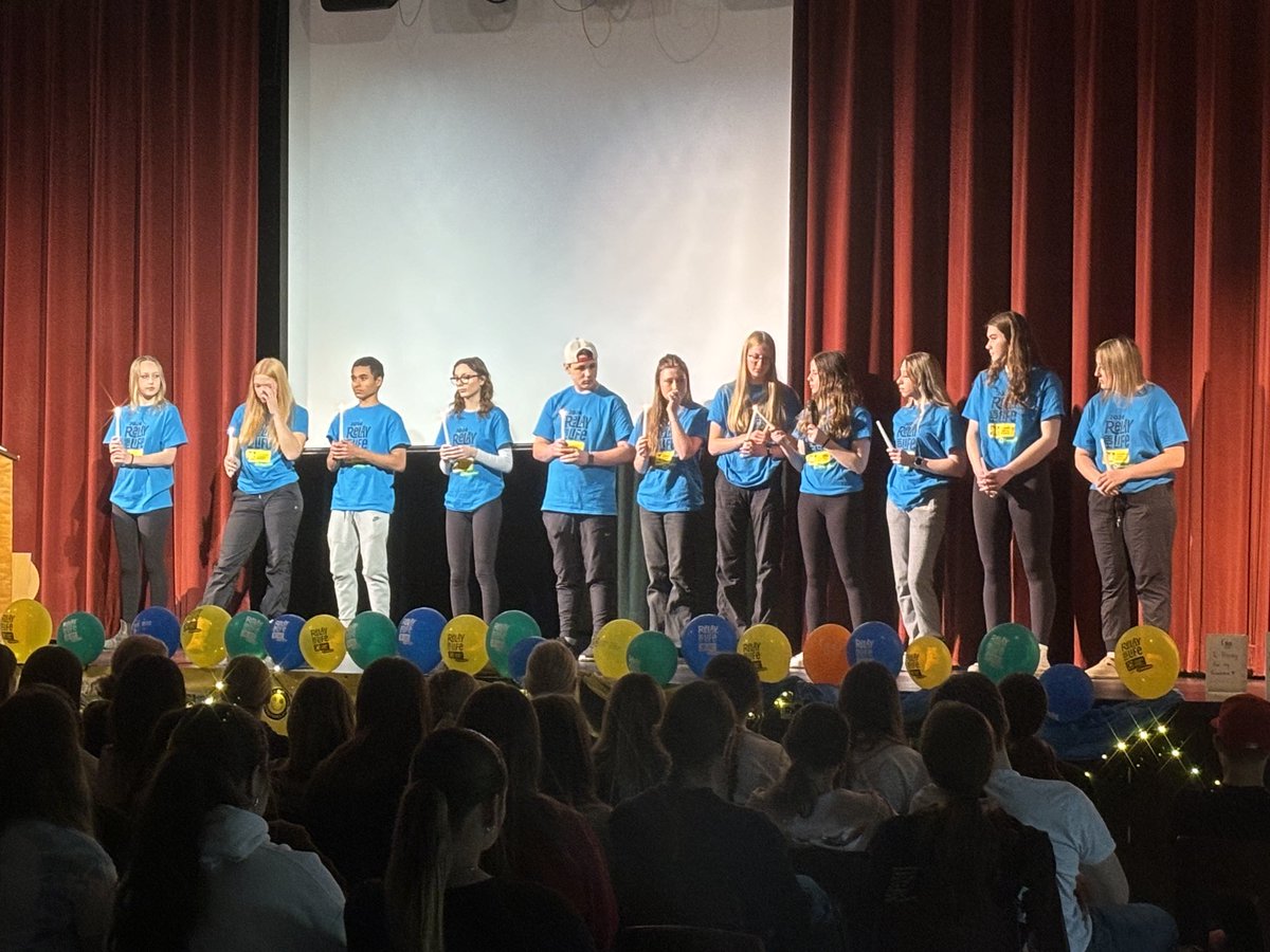 Organization is occurring for the annual #RelayForLife ⁦@eastelgin⁩. We had the kick off assembly today. Let’s raise lots of money for the ⁦@cancersociety⁩!