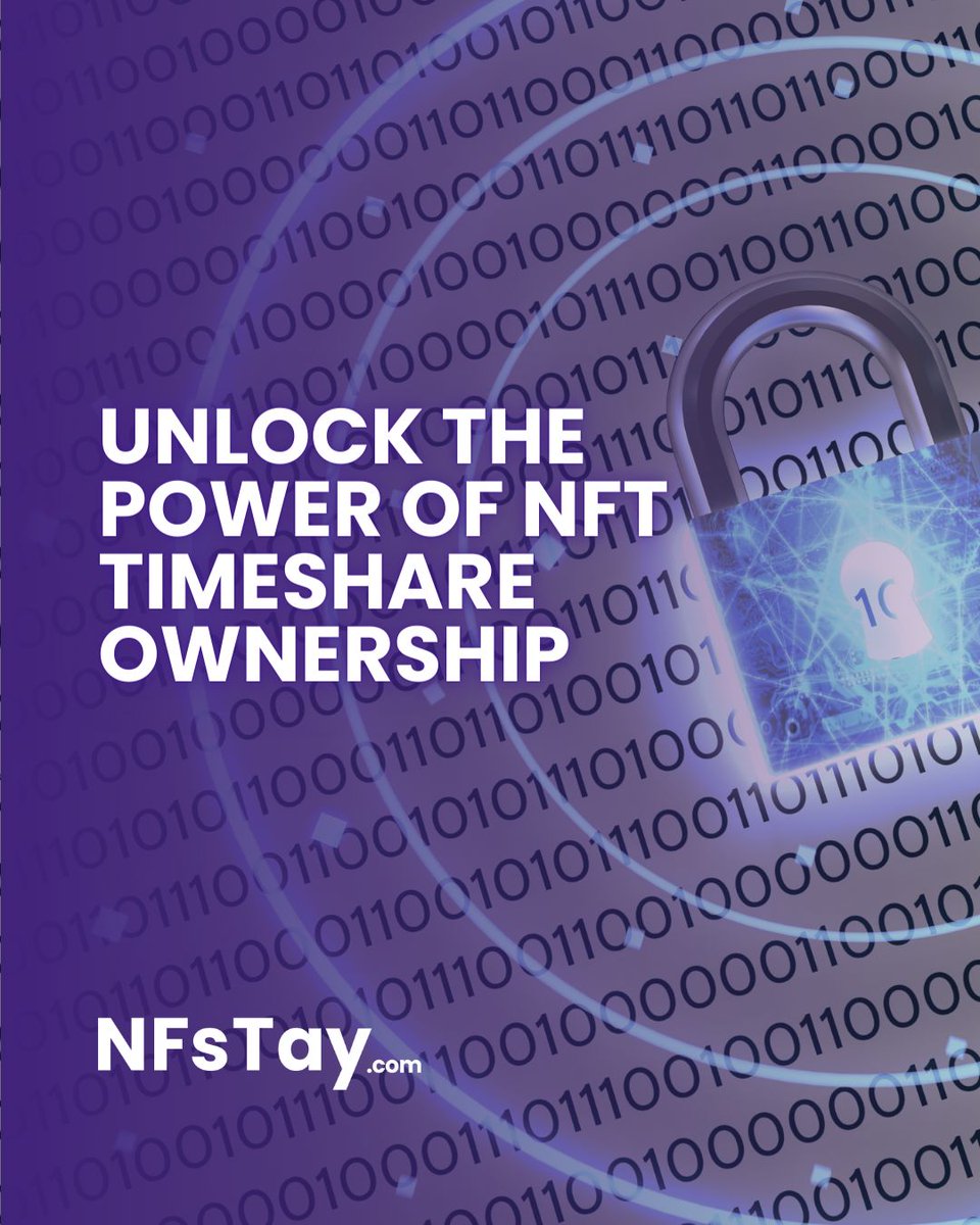 Unlock the power of NFT timeshare ownership in our portfolio! 🏡

#TimeshareOwnership #ExclusiveTravel
