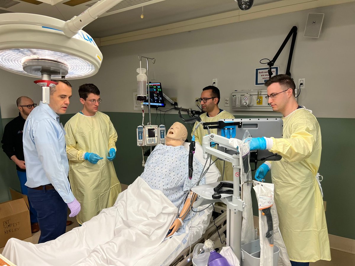 Penn_ENT's tweet photo. PGY3 residents from 14 national programs came together with faculty of 15 different institutions for a one-day skills program at the Penn Medicine Simulation Center. ⬇️
#SimFest #Simulation #SkillsProgram https://t.co/T6aR4q7lNG
