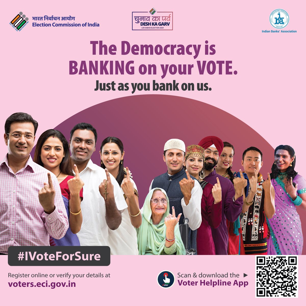 Cast your vote to shape a better future for our nation. Your vote counts!

@ECISVEEP  @DFS_India 

#IVoteForSure #UnionBankOfIndia #goodpeopletobankwith