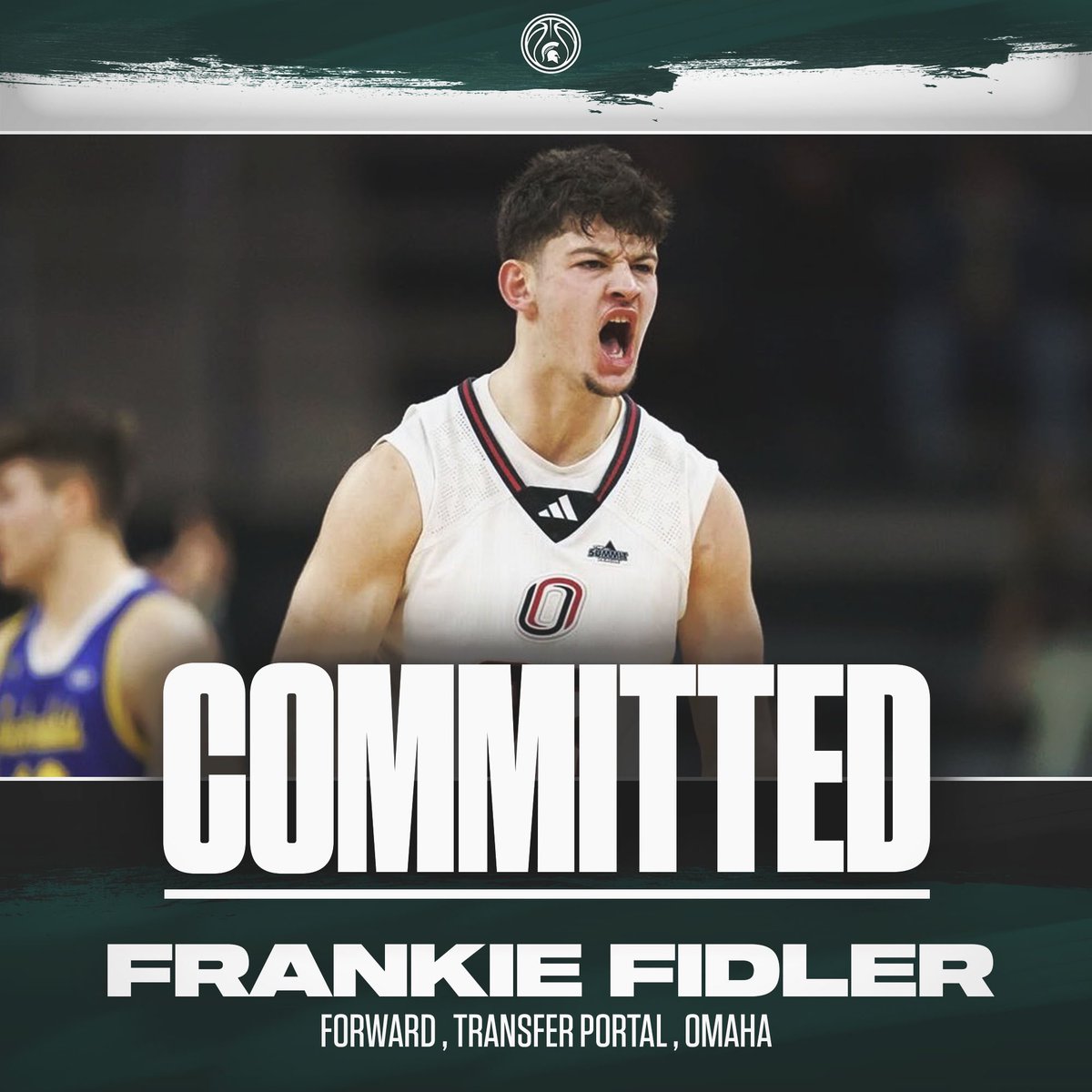 Omaha forward Frankie Fidler has committed to Michigan State. 

The 6-7 junior averaged 20.1 points, 6.3 rebounds, and 2.6 assists per game this season. #gogreen💚