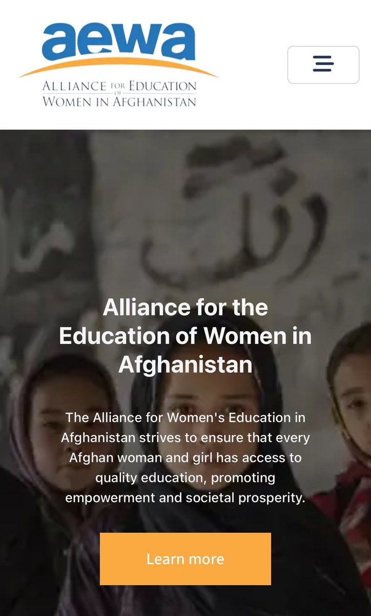 We are excited to launch our new website, which serves as a central hub for the efforts of the Alliance for the Education of Women in #Afghanistan. Please visit and share the site within your networks to help us spread the word and further our mission. <a href="/HalimaKazem/">Dr. Halima Kazem حلیمه کاظم</a> <a href="/umasalam/">Pamela DeLargy</a>