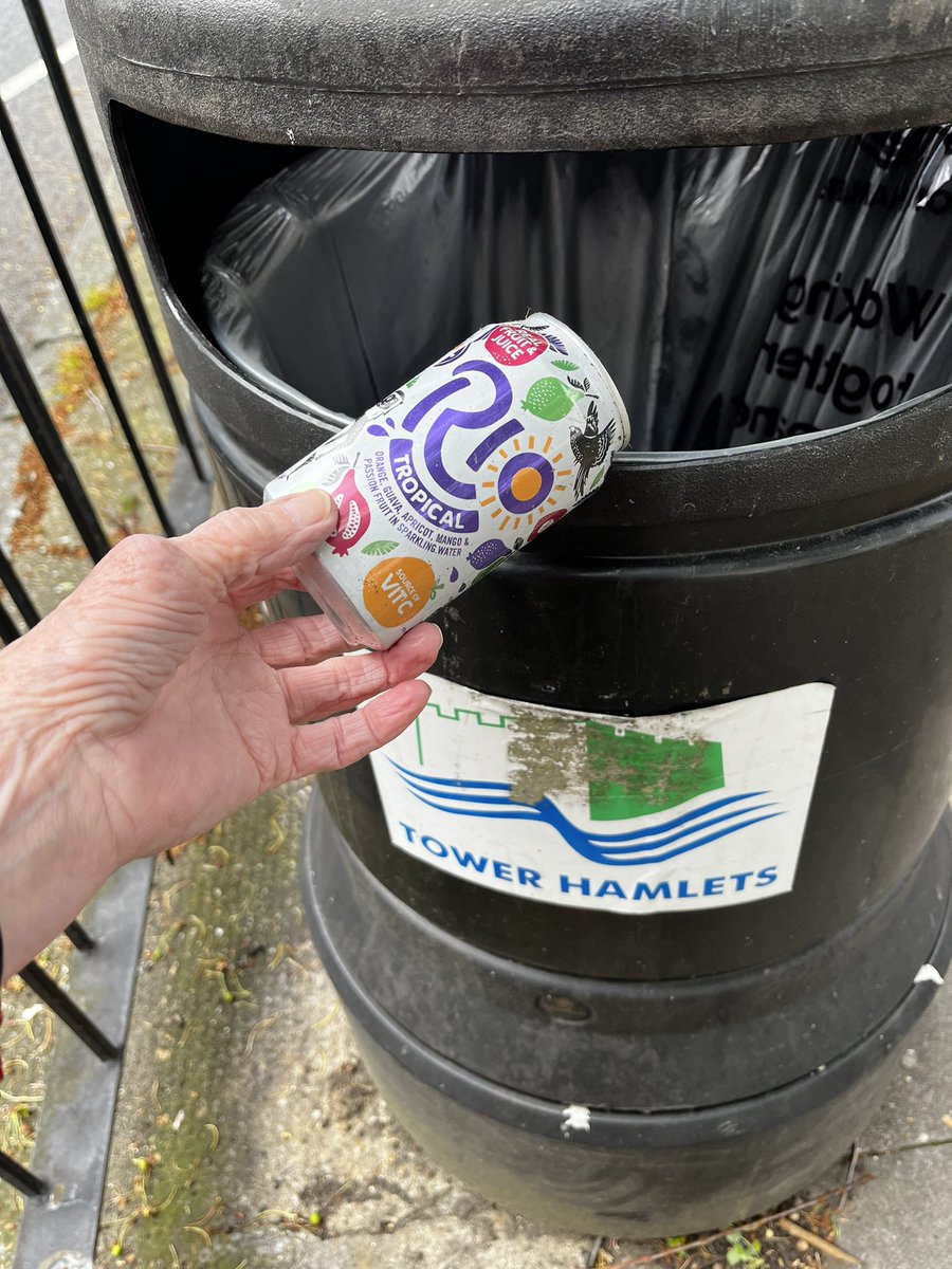 Tinny in Tower Hamlets! 
Rubbish from Rio?
#london 
#beautifybritain #1pieceofrubbish #pickitup #everyday #redruth #cornwall #uk