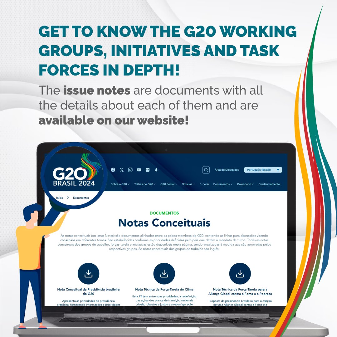 Take a deep dive into the G20! Are you familiar with the G20 Working Groups Issue Notes? They are detailed documents that guide the discussions of the group of 20. And the best part? You can access all of them on our website! Check it out and stay informed.