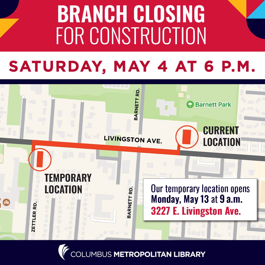 Why not throw another building in the mix? The Barnett Branch is getting a HUGE renovation! It closes May 4, and when construction is completed in 2025, it will be almost double the size.