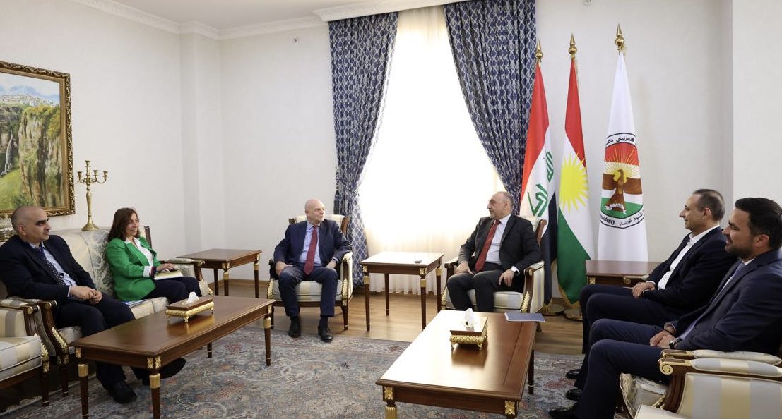 Meeting in Erbil @KurdistanRegion Chief of Staff @Fawzi_Hariri @KRPresidency to discuss the Kurdistan parliamentary elections. UNAMI continues to call for early and inclusive elections.