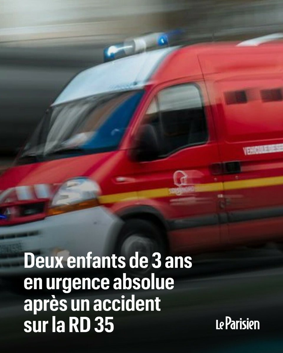 🔴 Un grave accident s’est produit ce mardi après-midi sur la RD 35 à hauteur de Villejust. 5 personnes ont été blessées, dont 2 enfants très grièvement ➡️ l.leparisien.fr/OJWg