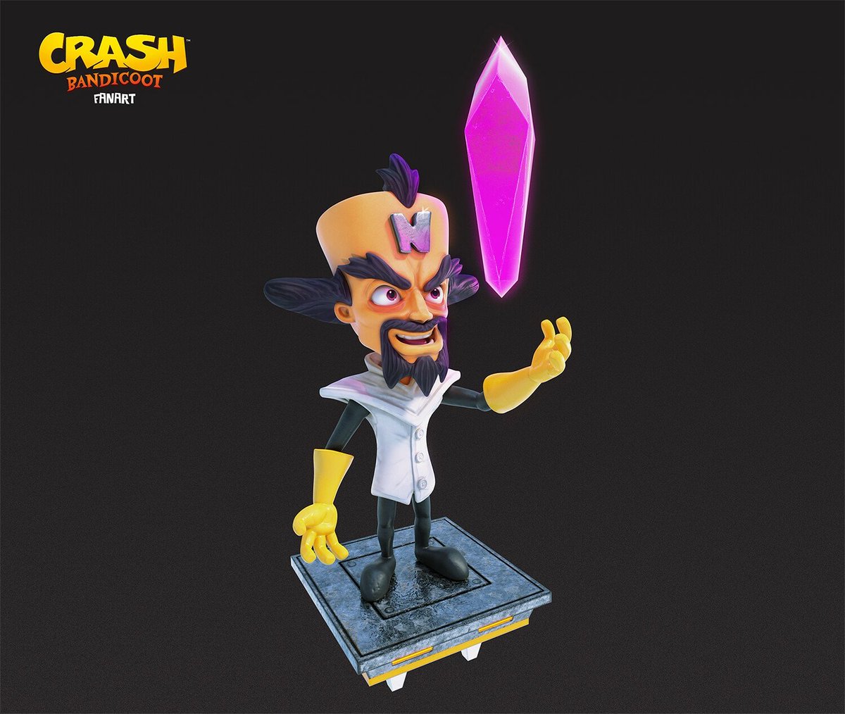 Tonzuko's tweet photo. Did some fresh renders of my Cortex model~

#CrashBandicoot https://t.co/YyZjG9Pwaq