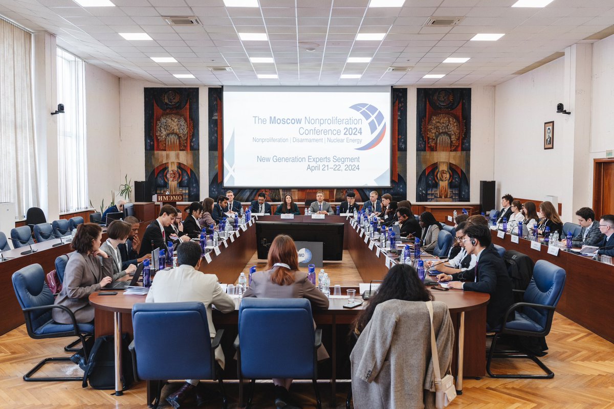 The New Generation Experts Segment (NGS) of the Moscow Nonproliferation Conference (MNC) took place on April 21-22.

This year, the youth segment brought together about 4⃣0⃣ young researchers from 1⃣8⃣ counties.

#CENESS #NGS_MNC_2024 #MNC2024