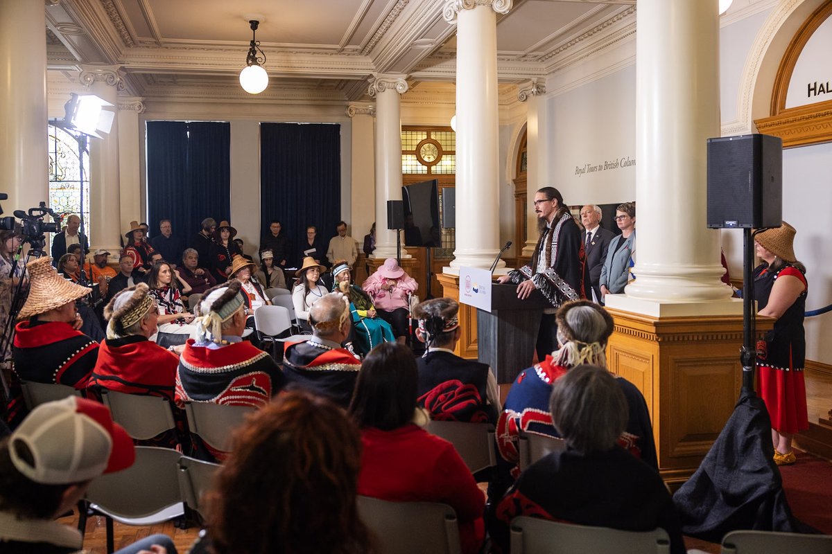 Yesterday was a memorable day. President of the Haida Nation, Gaagwiis Jason Alsop, was part of a delegation of Haida Nation citizens present in the B.C. Legislature for the introduction of the historic Haida Nation Recognition Amendment Act.