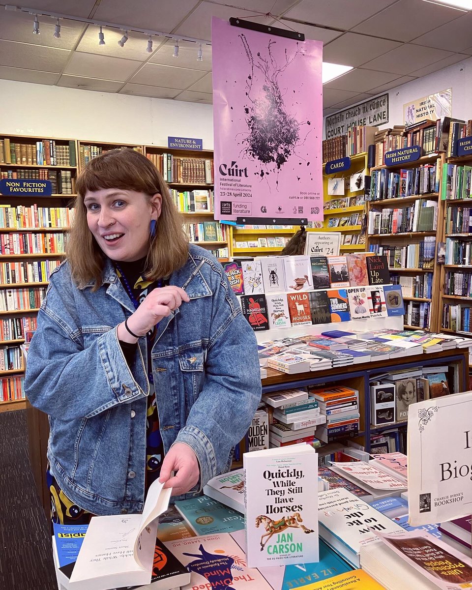 When in Galway it would be rude not to ransack the shelves @ByrnesBooks (such a treasure trove) Also signed some copies of #quicklywhiletheystillhavehorses #TheFirestarters and #TheRaptures while I was in store.