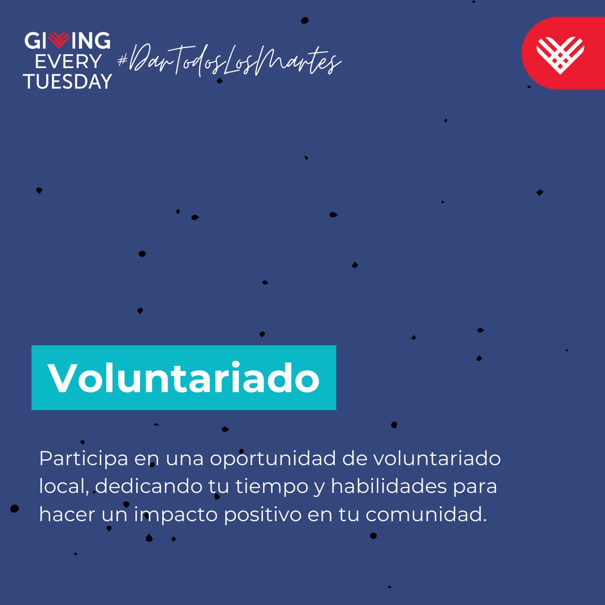#GivingEveryTuesday -- El voluntariado es más que una acción; es una forma de contribuir al bienestar comunitario. Tu tiempo y habilidades son vitales para apoyar a quienes más lo necesitan. ¡Explora oportunidades locales y descubre cómo marcar la diferencia!