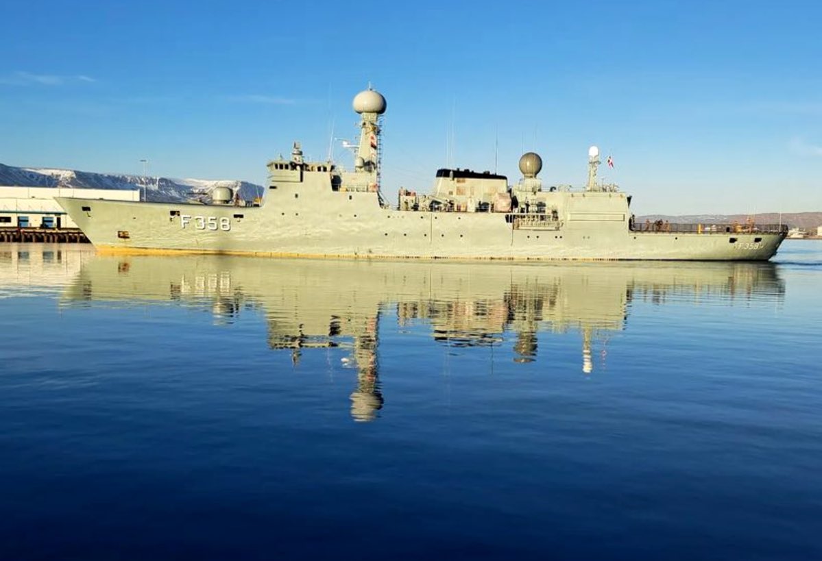 WarshipCam's tweet photo. Royal Danish Navy HDMS Triton (F358) Thetis-class frigate in Reykjavik, Iceland - April 23, 2024 #hdmstriton #f358
SRC: INST- Reykjavik_pilot https://t.co/0cqr6oZtuF