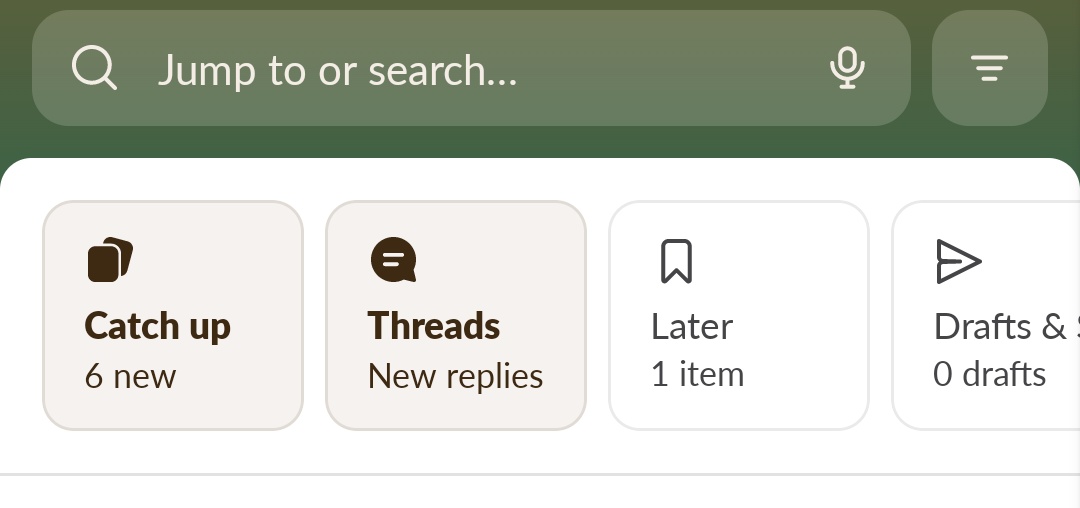 Catch up has decided to join Threads on Slack mobile in not clearing up the list. This is becoming annoying @SlackHQ. Constantly showing as items available yet nothing is. Clearing cache doesn't help. Clearing data works for an hour and then back to the same.