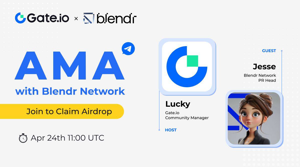 BlendrNetwork's tweet photo. Join Our Exclusive AMA Session 🚀

We're thrilled to announce an upcoming $Blendr AMA session hosted in collaboration with @gate_io! Mark your calendars for April 24th at 11 AM UTC and get ready for an engaging discussion.

As a bonus, participants will have the chance to win exclusive airdrops worth $200 during the AMA! Don’t miss this opportunity to learn more about Blendr, ask your questions, and win rewards.

Prepare your questions and join us as we explore the future of decentralized GPU computing with Blendr. Click here to learn more: https://t.co/rDCAQaN2ii