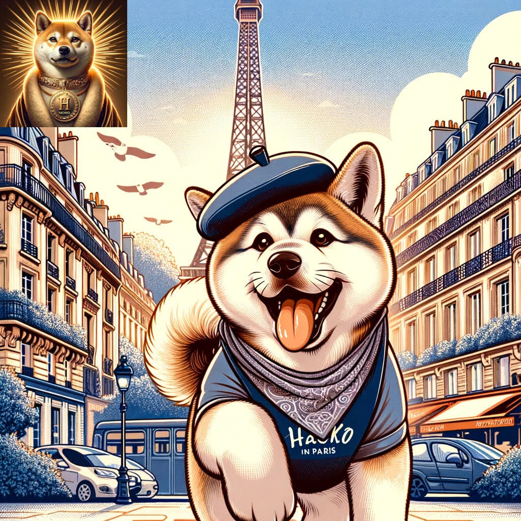 Embark on an unforgettable journey with Hachiko Crypto - Your travel to Parisian adventures! #TravelWithHachiko #CryptoExplorer #ParisianPaws #Crypto