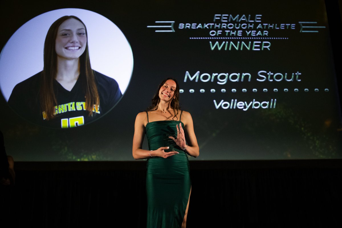 GoShockersVB's tweet photo. Stout, No Doubt.

So proud of @morgannstout for winning the Wheaties Female Breakthrough Athlete of the Year 🏆 https://t.co/DKay2AaWQa