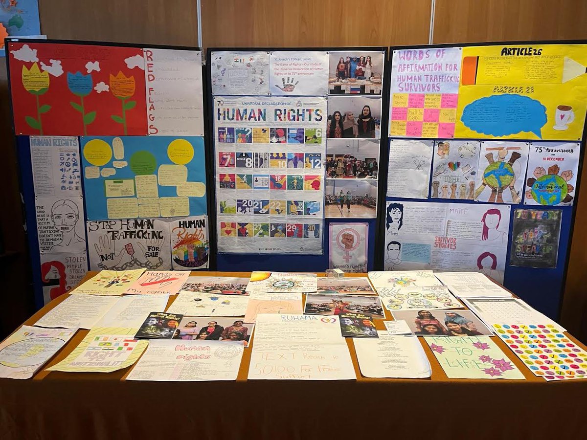 StJosephsLucan's tweet photo. Students today attended Challenge for Change, aconference for primary and secondary students. A group of ten TYs travelled to the Lyrath Hotel in Kilkenny to present their project on the Universal Declaration of Human Rights #stjosephslucan https://t.co/zTAfjzDSsu