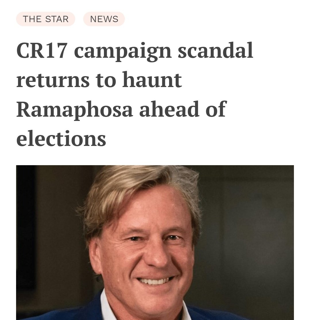 Same as #PhalaPhalaFarmGate the bribes of #CR17BankStatements will never go away, they will haunt the money launderer until he's arrested 🤔