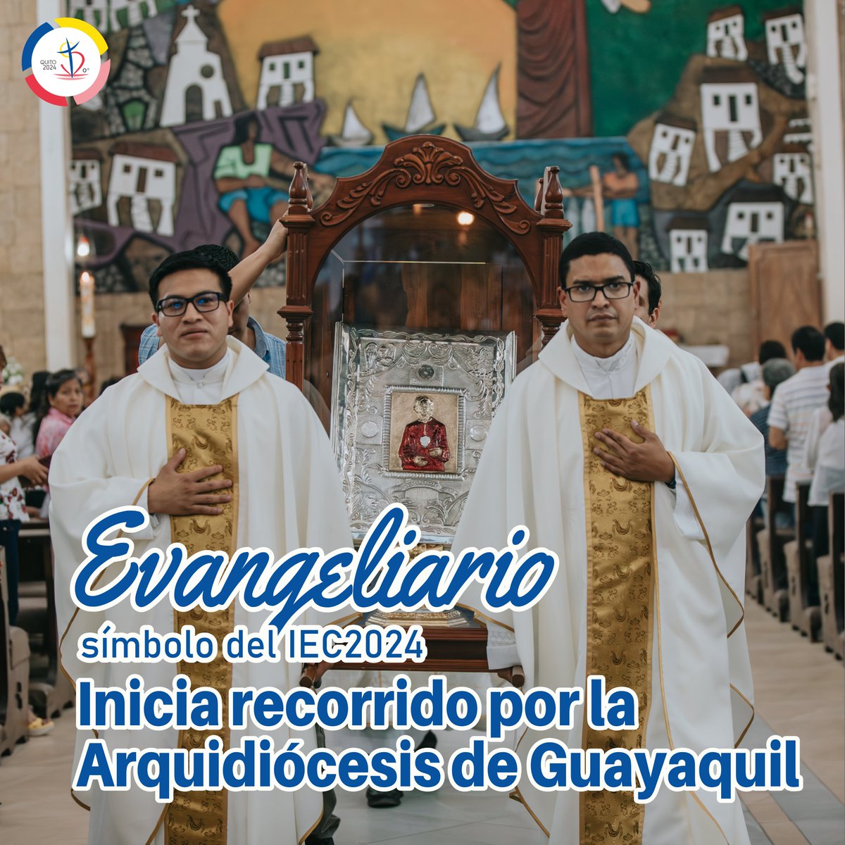 La Arquidiócesis de Guayaquil recibió el Evangeliario de la Diócesis de Santa Elena⛪

El símbolo del #IEC2024📖✝️ inicia su recorrido en la Parroquia Santuario Nuestra Señora de la Alborada.

#EvangeliarioIEC2024 #Guayaquil