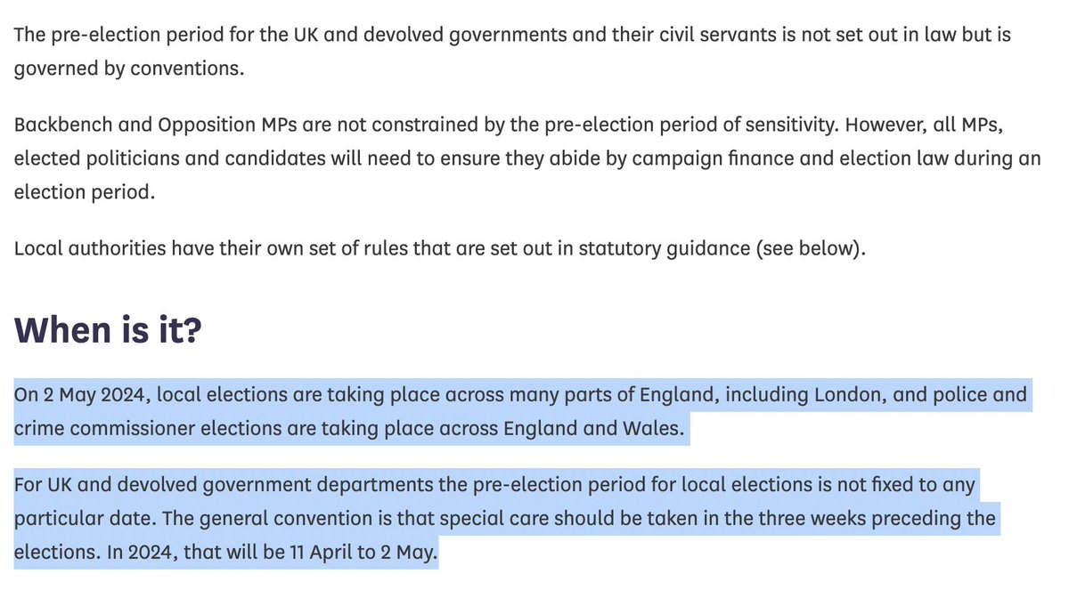 After his wefare 'reforms', this is the second time in a week that Sunak makes a major policy announcement at a press event, rather than to the House of Commons - AND during the local election purdah period. Anything on this shredding of conventions, @CommonsSpeaker? ~ AA