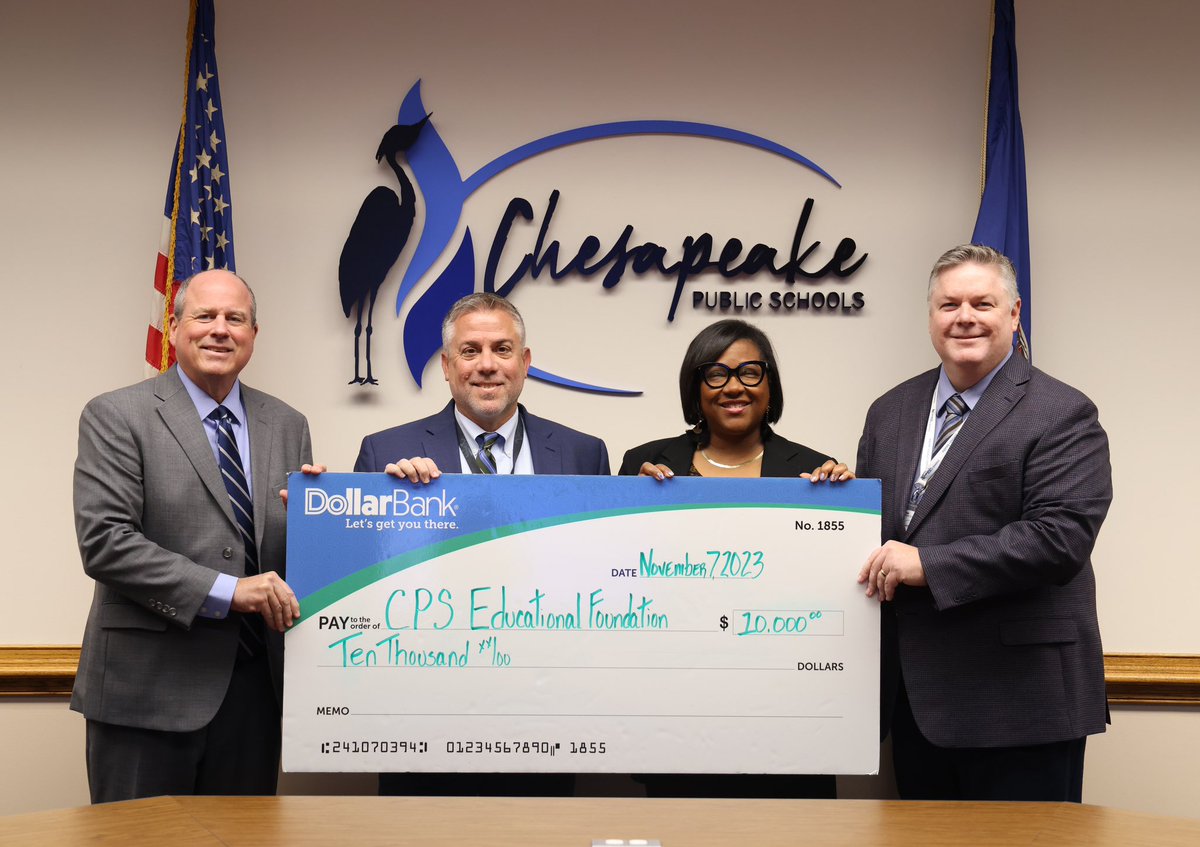 We’re partnering with @cpsef to bring new and impactful programs to students in the area. The Dollar Bank Foundation proudly supports this effort with a $10,000 investment in our future leaders.   Read the full story here: ow.ly/Pp0O50Rms4h