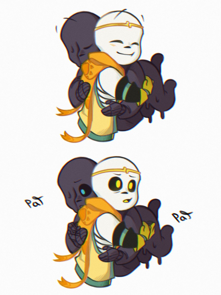 LazyArtz11037's tweet photo. Awkward sibling hug?
(You guys are so lucky I didn’t turn this into angst, cuz I actually had an idea)
#dreamsans #nightmaresans #undertaleAU #sansau https://t.co/iShSzE9sOX