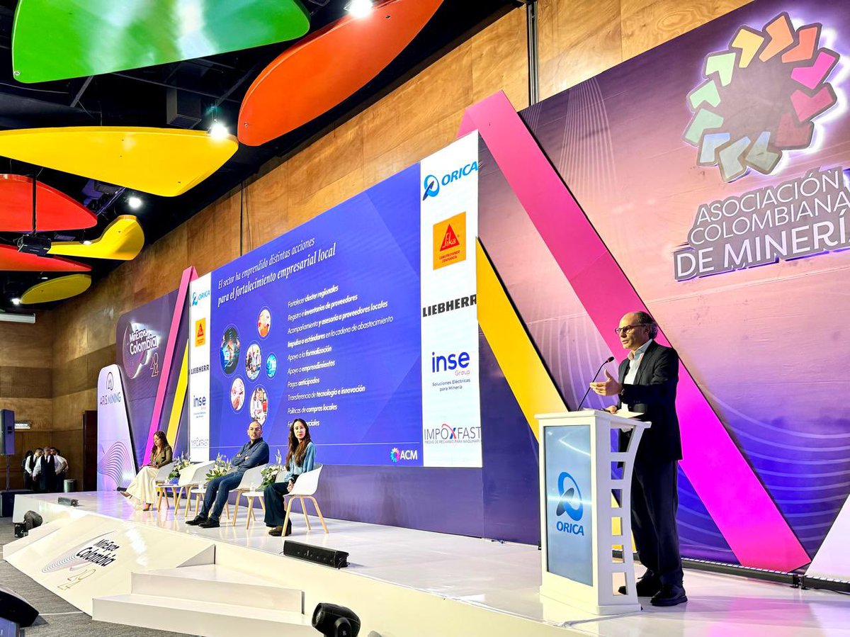 jcnarino's tweet photo. #MinExpoColombia2024 serán dos días dedicados a exaltar y honrar el espíritu emprendedor y empresarial de los colombianos, fomentando la creación de negocios y de oportunidades. También, vamos a visibilizar lo importante que es la minería para el desarrollo sostenible del país y su contribución en el proceso de reindustrialización, en los encadenamientos productivos, en el fortalecimiento del tejido empresarial y la generación de empleo y desarrollo económico.