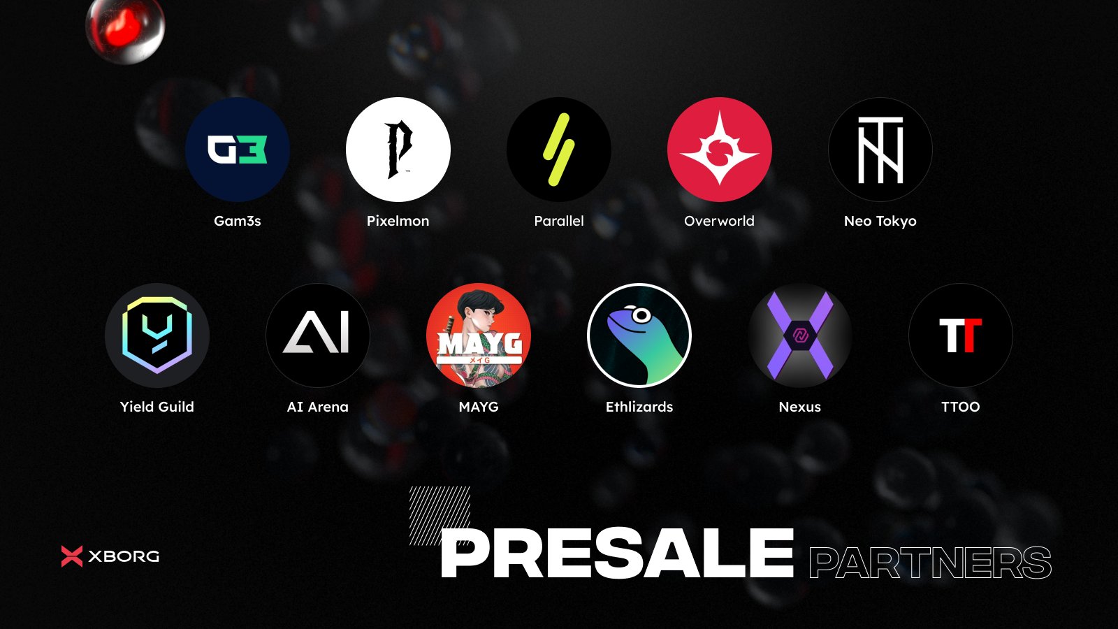 XBorg $XBG Presale Partners Announcement