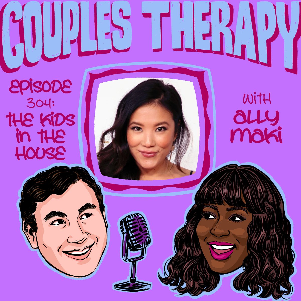 NaomiandAndy's tweet photo. YOUR WEEKLY RESPITE FROM A WEARY WORLD, yes folks, it's an ALL-NEW Couples Therapy! Infinite laughs with @allymaki! An innocuous Q about Ally's Wikipedia page leads to an incredible story of the early-aughts "Hype House" Ally lived in + SO MUCH MORE!

🔊 https://t.co/3ohaQOk33k https://t.co/UOzuuNj2mm