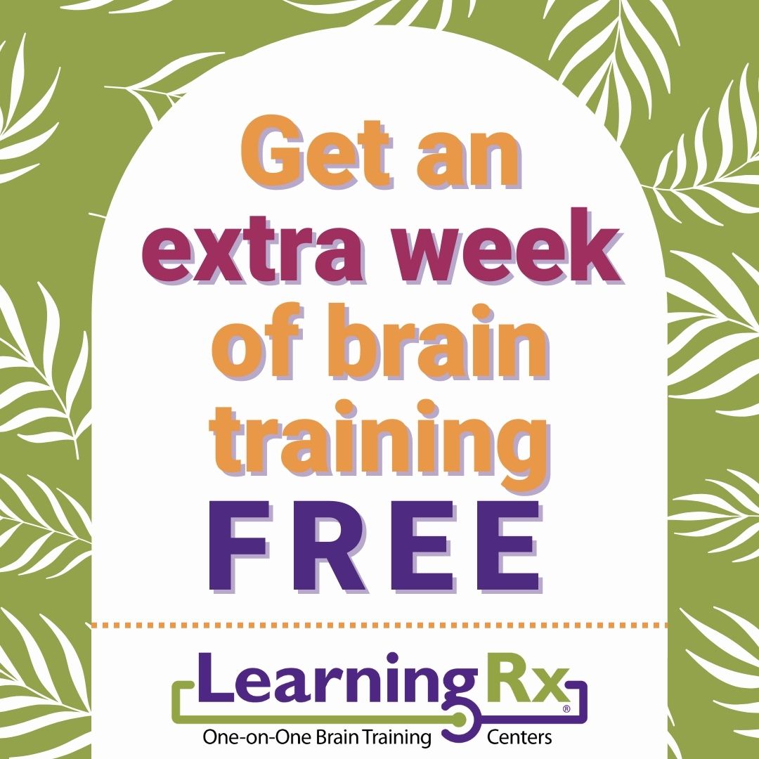 Looking for a way to set your child up for a smart summer and maintain their momentum in areas like reading and math? Get a FREE week of training when you sign up for a 3-week trial between now and the end of May! 

#summerlearning #braintraining #tutoringnearme #learningrx