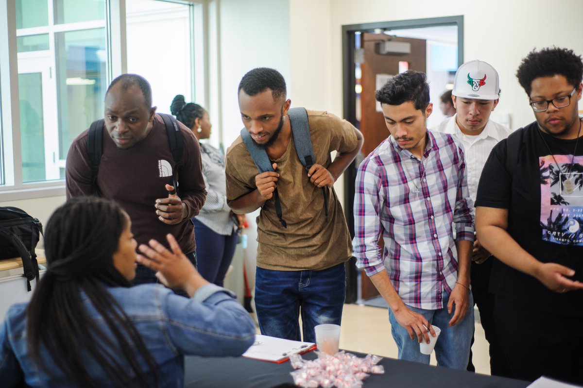 JCPSDEP1's tweet photo. Today DEP, in partnership with Human Resources, held a JCPS Career Showcase at @Jefferson_JCTC. Over 50 students attended and obtained information about careers in JCPS. https://t.co/BynfpA5fIA