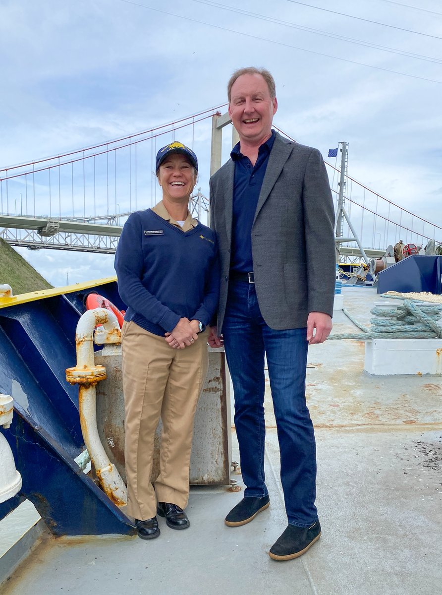 #TGIF! Thank you to Jaime Cleveland, co-founder of the Bluewater Scholarship Fund (BWSF), for visiting #CalMaritime! 🌊 #scholarship #education #maritime 🤝 To learn more about how you can support or benefit from the Bluewater Scholarship Fund, visit bluewaterscholarshipfund.org