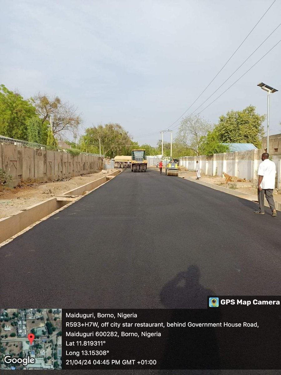 BMB1_Official's tweet photo. #BornoUpdate: Road Constructions and drainage Sector.
The unprecedented transformation of Borno state continues, as Prof Babagana Umara Zulum's administration continues with road construction and rehabilitation.
Prof Zulum's administration is working hard to uplift the standard of Construction of roads and drainages in the state.
These are the updates on some of the roads and drainages constructed and renovated within the communities.
GRA Phase 2 Linking To Talba Road, Khadi Alkali Kaka Shehu Imam Road And City Star/MRRR Road.
Well Bravo to BORMA Chairman.