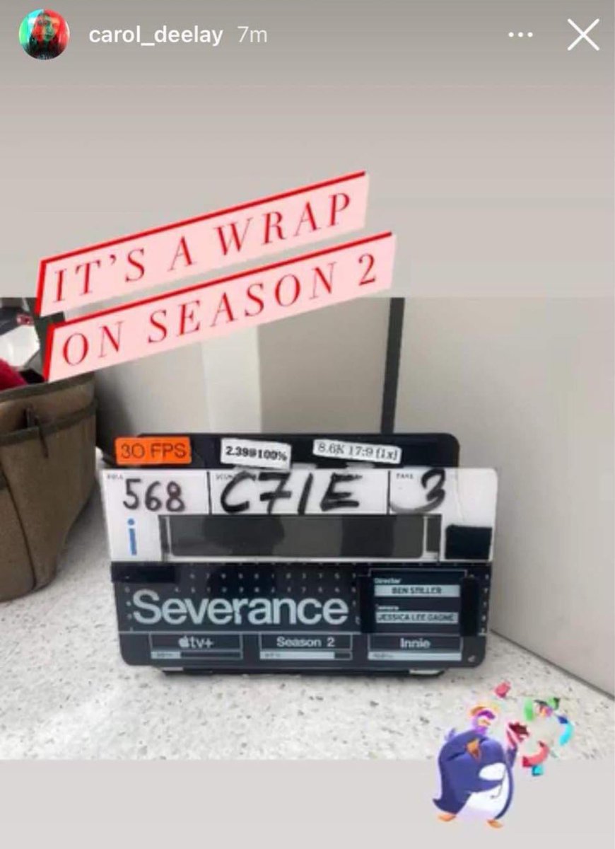 CultureCrave's tweet image. #Severance S2 has wrapped filming 🎬