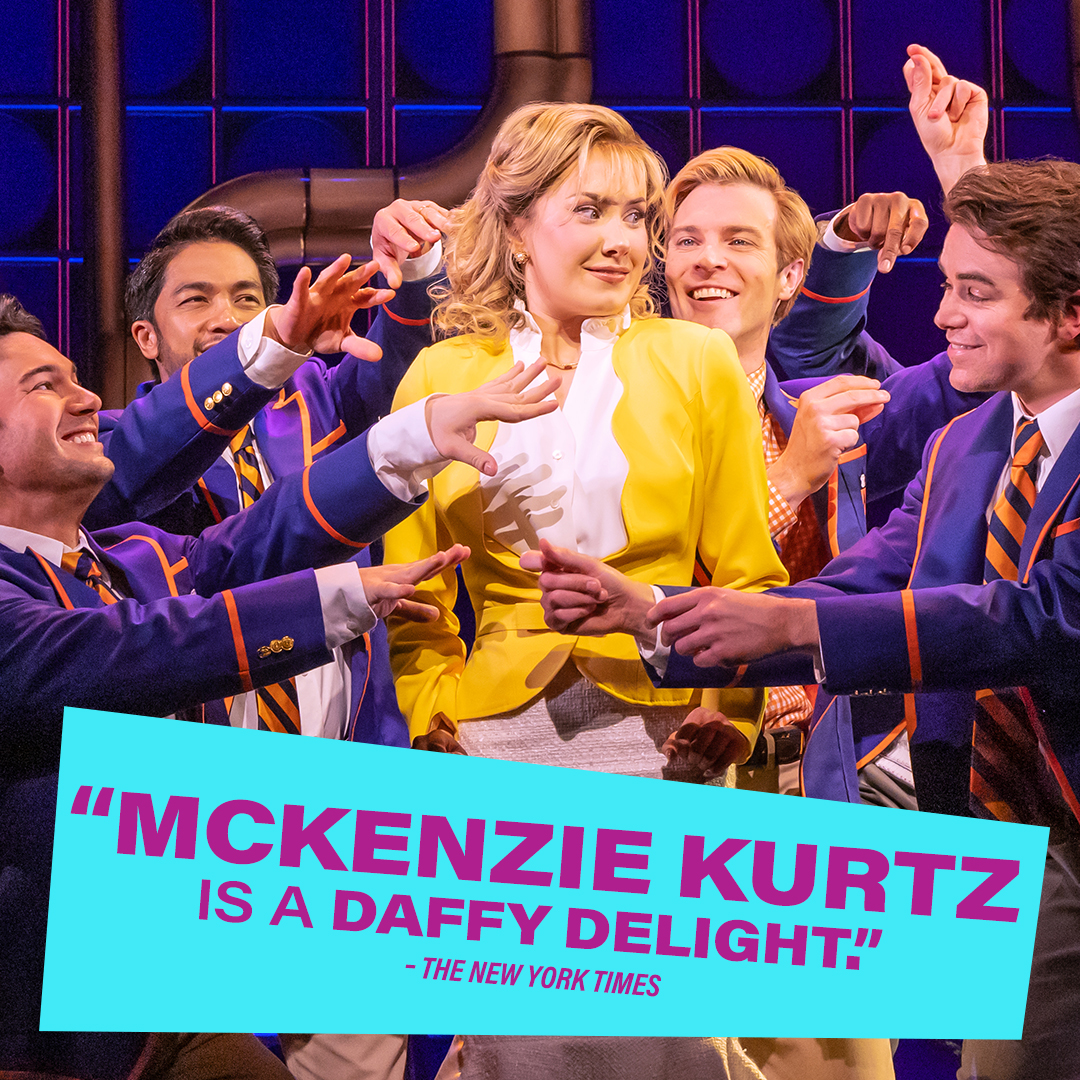 McKenzie Kurtz brings comedy and charm to life in THE HEART OF ROCK AND ROLL - now OPEN on Broadway! 🎸💫 #heartofrnrbway