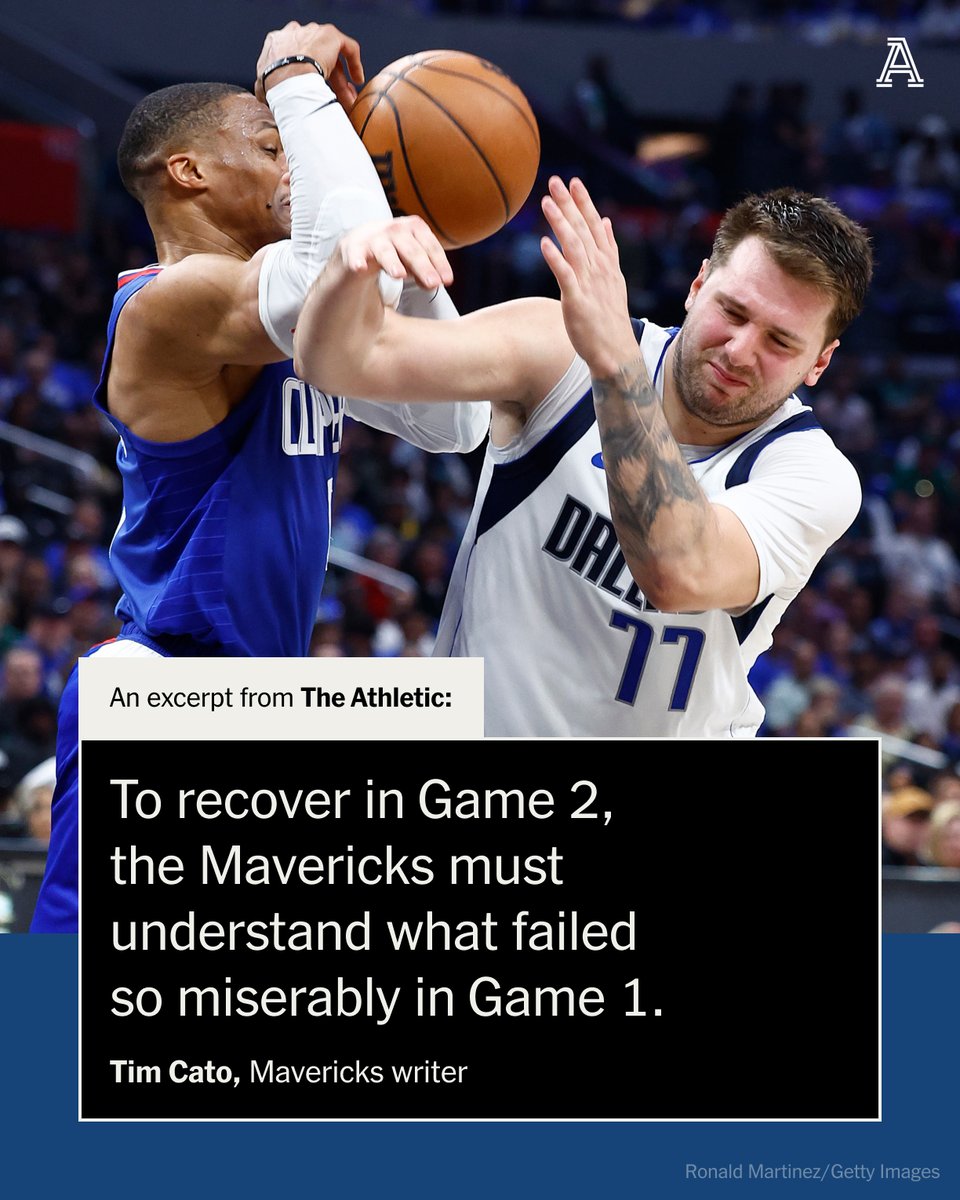 The Clippers flummoxed Luka Dončić early, and Dallas couldn't recover Sunday in Game 1. 'They were trying to make him a scorer,' Jason Kidd said. So how can the Mavericks adjust? ✍️ @tim_cato theathletic.com/5436910/2024/0…