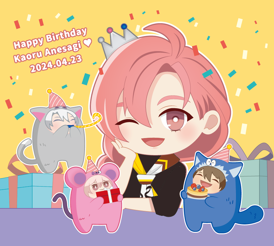 ct50155833's tweet photo. 抱歉遲到了💦
總之祝最美的經紀人小香生日快樂喔！

#姉鷺カオル生誕祭2024 
#姉鷺カオル誕生祭2024 https://t.co/FcrnulAsdJ