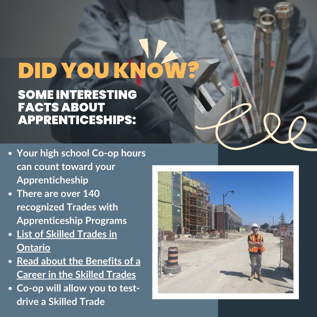 SJACo_op's tweet photo. Some interesting facts for everyone about the Apprenticeship Pathway and the benefits of pursuing a career in the skilled trades. @sja_mississauga Link: https://t.co/mmUWCzcVlz https://t.co/4BErXqCQvC