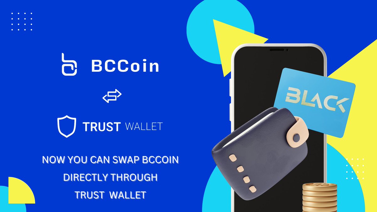 great news are coming !!  Trust Wallet is a popular cryptocurrency wallet that now provides the ability to swap BCCOIN directly through Trust Wallet , offering users more convenience and flexibility in managing their crypto assets. Stay tuned for more good news. #BcCoin…