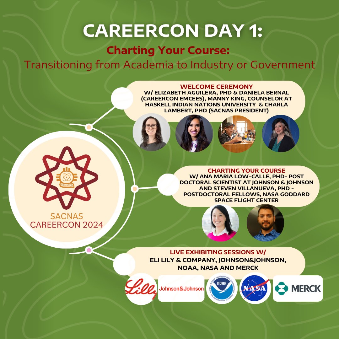 We are LIVE for Day 1 of CareerCon 2024! Thank you to the SACNAS community, including our speakers, staff, sponsors, members and all who contributed or are in attendance for coming together to create this impactful 3 day event!