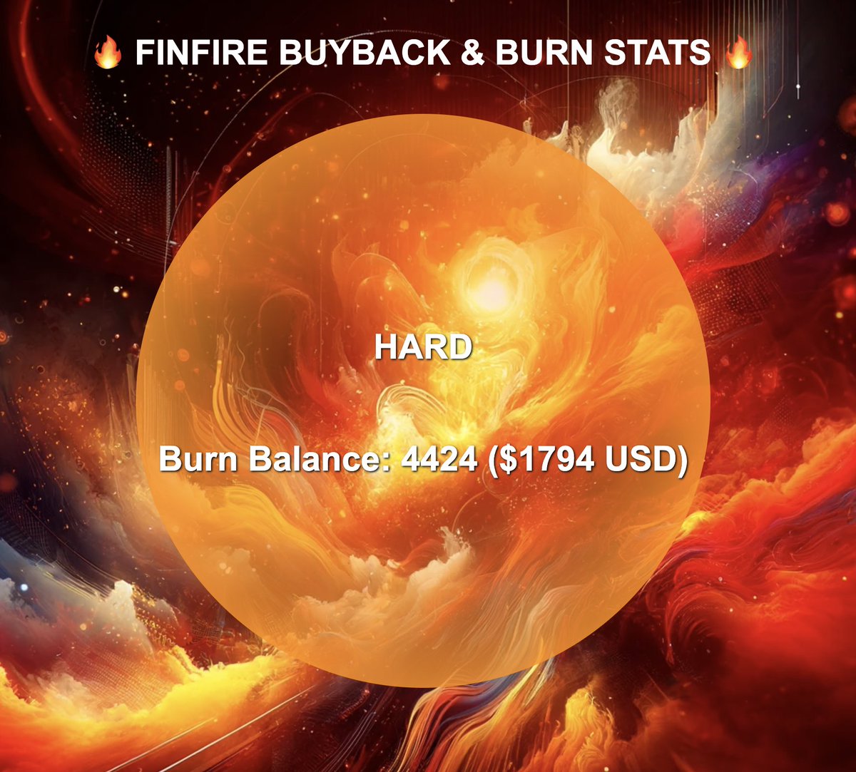 finfireprc's tweet image. 🌟 Big moves in the crypto world! #Finfire just helped #DaiHard with a massive burn of 4424 tokens ($1794 USD) in the past week. 
The heat is on! 🔥
 #pdai #PulseChain #atropa