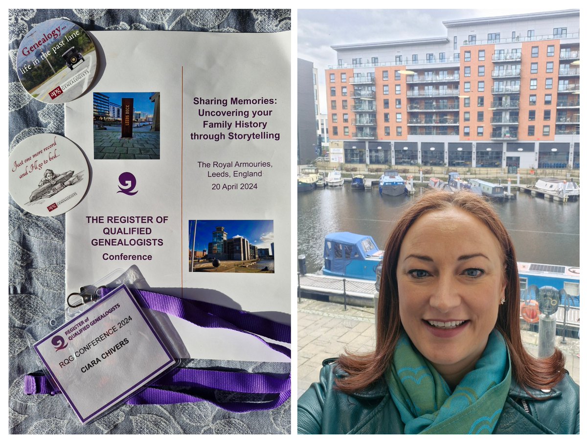 I really enjoyed @RegQualGenes's #RQGConf24 in Leeds at the weekend - it was great meeting up with lots of lovely genealogists (most of whom I had only met virtually before), as well as learning from a variety of inspiring speakers 😃

#AncestryHour #Genealogy