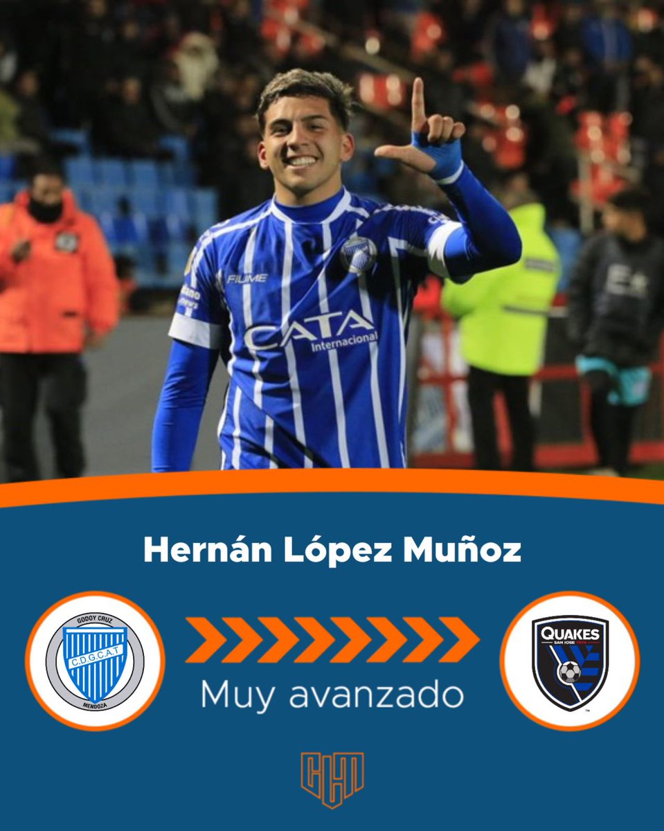 🚨Hernán López Muñoz está muy cerca de ser vendido a la MLS. *️⃣San José Earthquakes hizo una oferta para comprar el pase del futbolista, que pertenece en partes iguales a Godoy Cruz y River. ℹ️Con @juansuraci